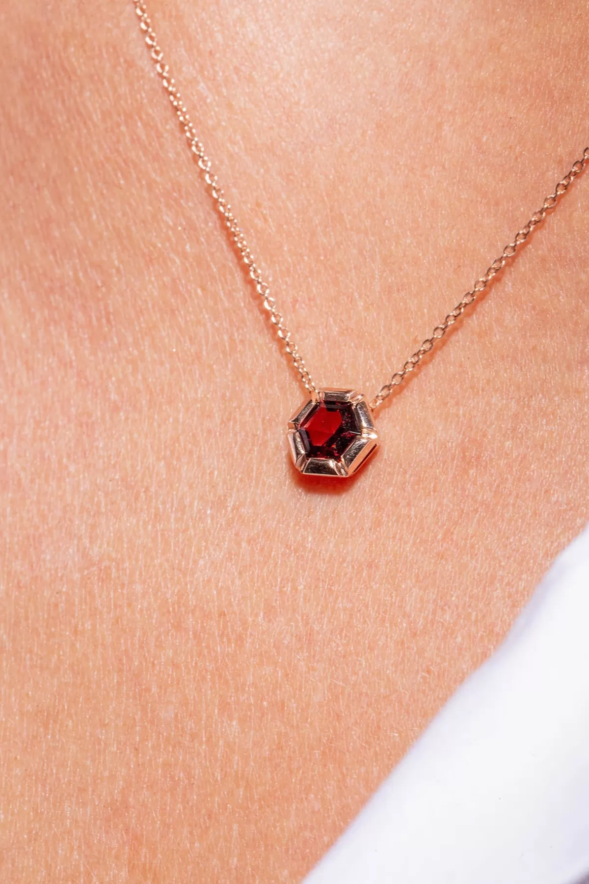 Selim Mouzannar Pendants-Rose De France Pendantred Garnet
