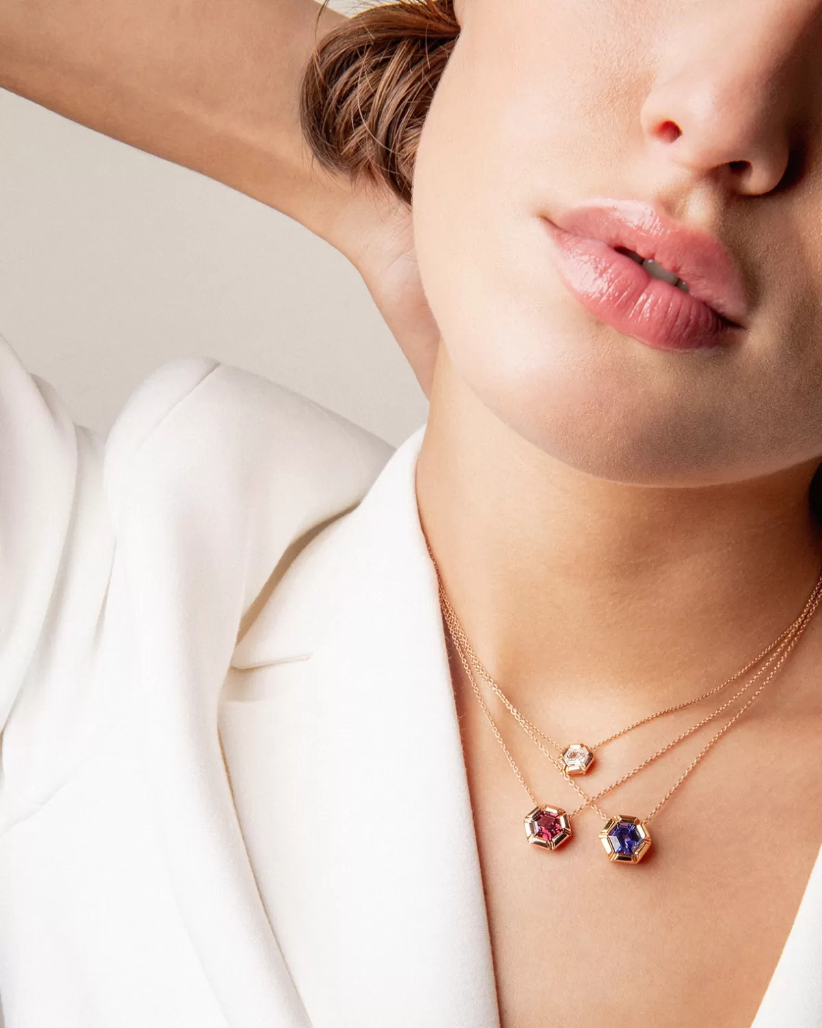 Selim Mouzannar Pendants-Rose De France Pendantrhodolite