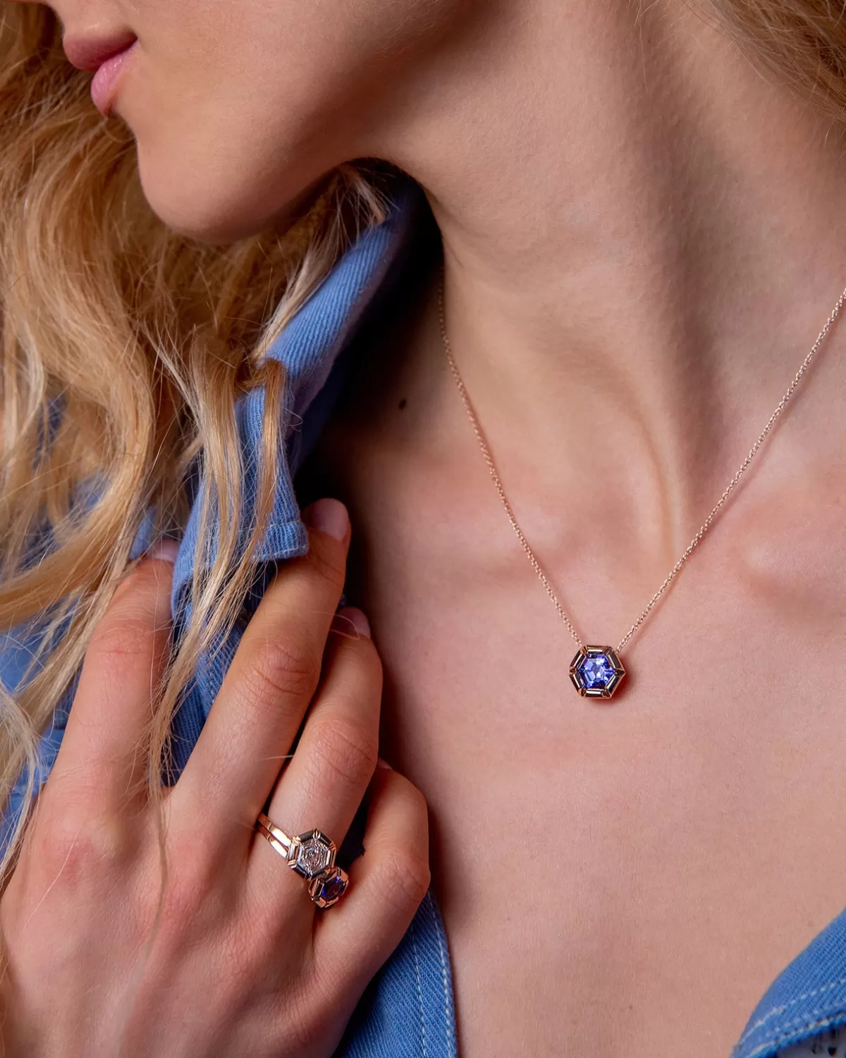 Selim Mouzannar Pendants-Rose De France Pendanttanzanite