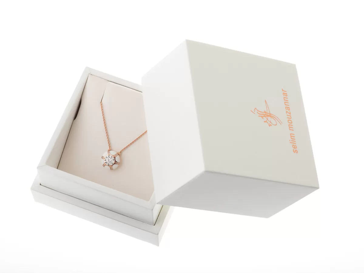 Selim Mouzannar Pendants-Sea Flowers Black Pendantdiamond